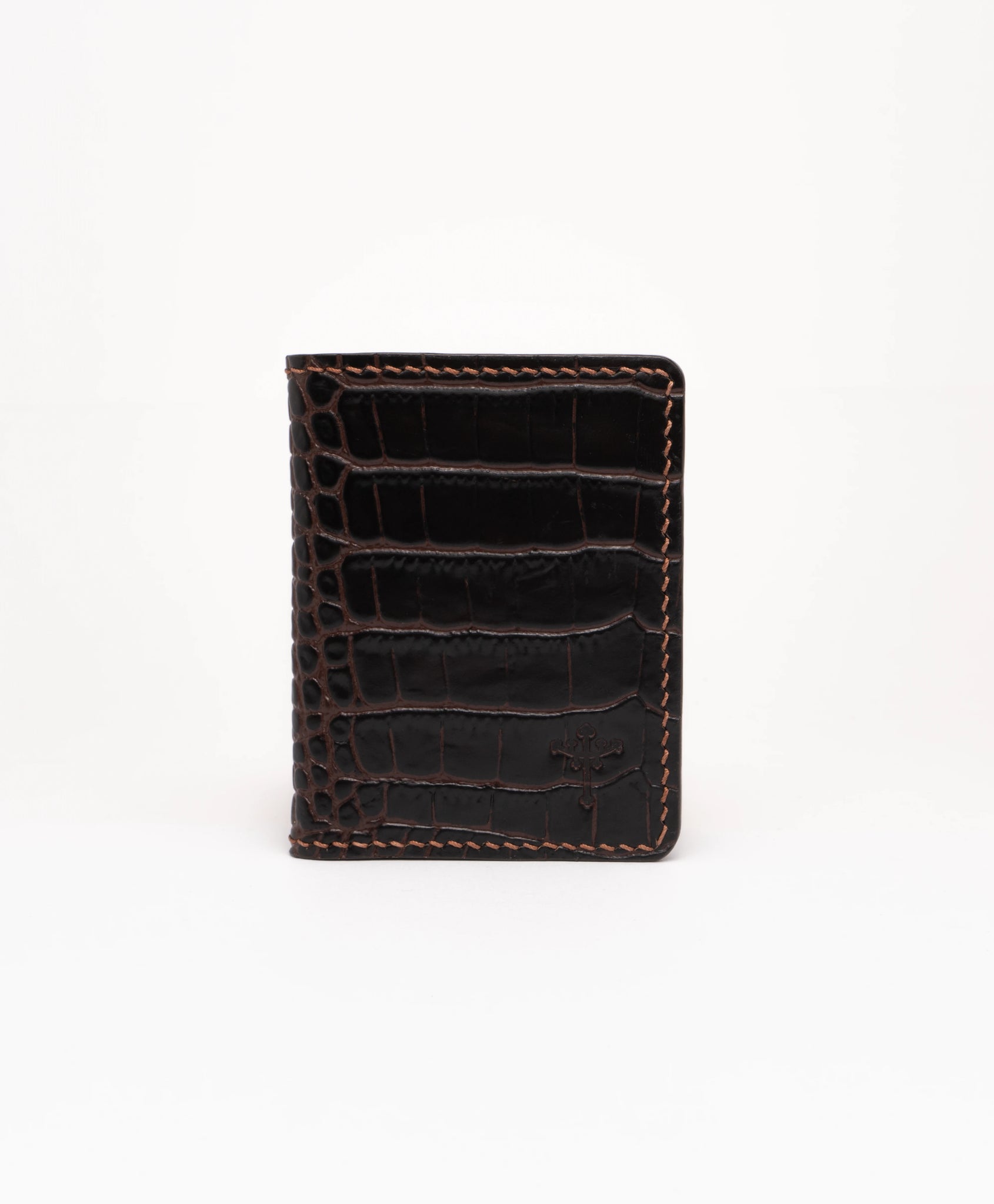 Bifold Wallet - Croco Brown