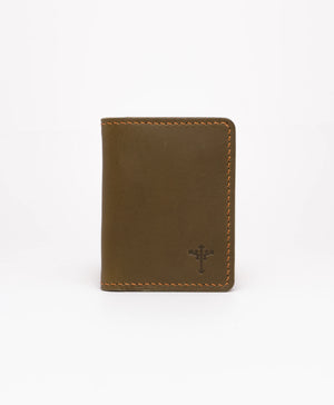 Bifold Wallet - Olive & Cognac