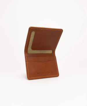 Bifold Wallet - Olive & Cognac