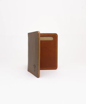 Bifold Wallet - Olive & Cognac