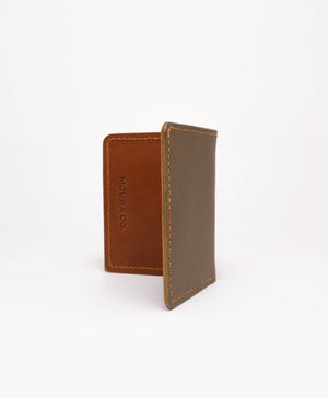 Bifold Wallet - Olive & Cognac