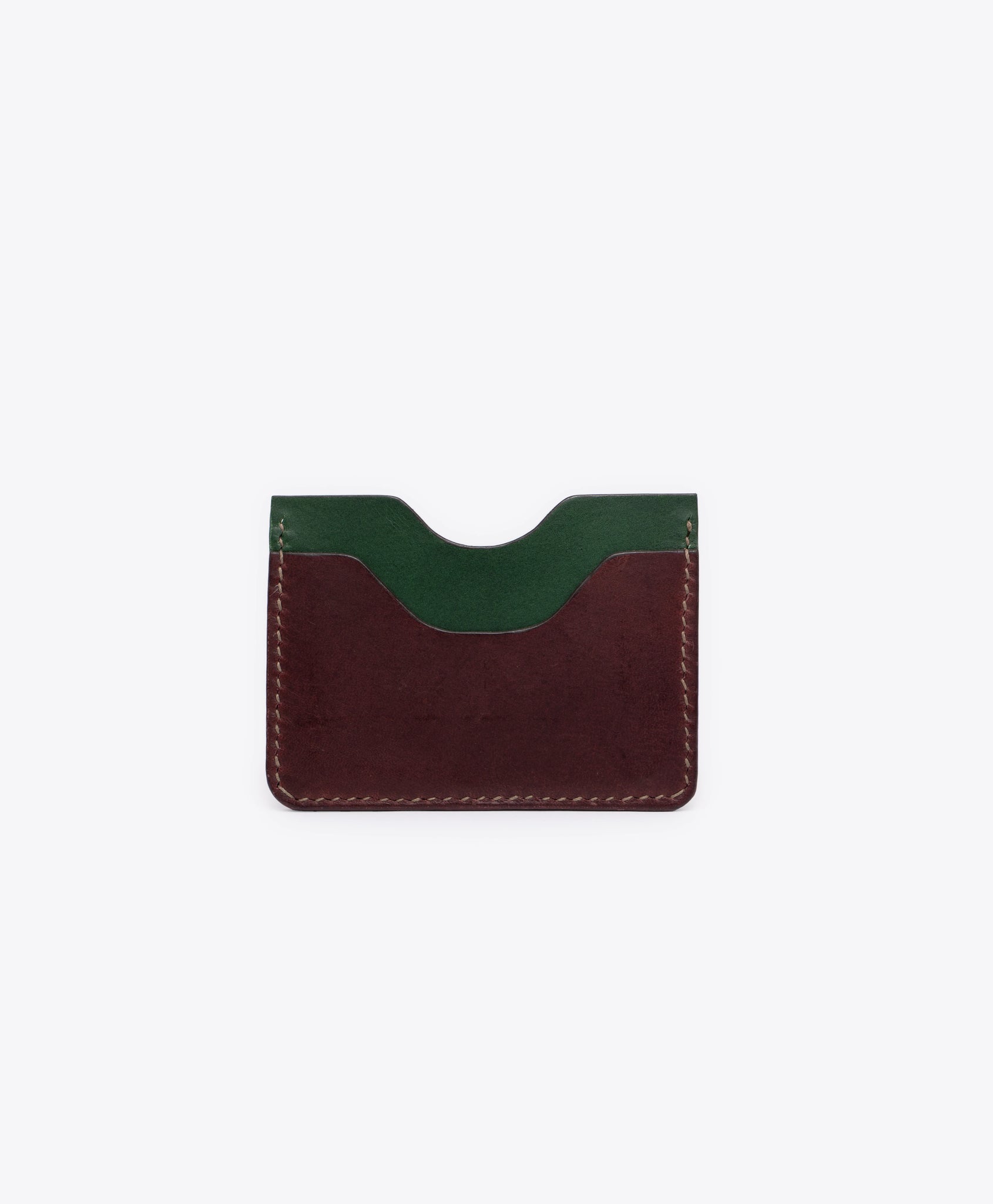 Card Holder - Burgundy Green