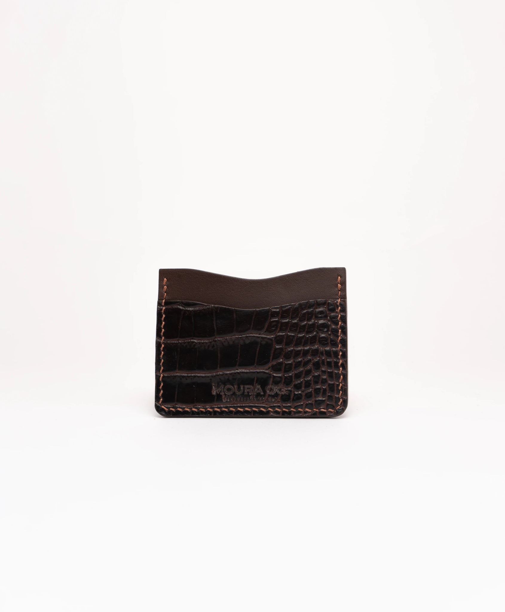 Card Holder - Croco Brown