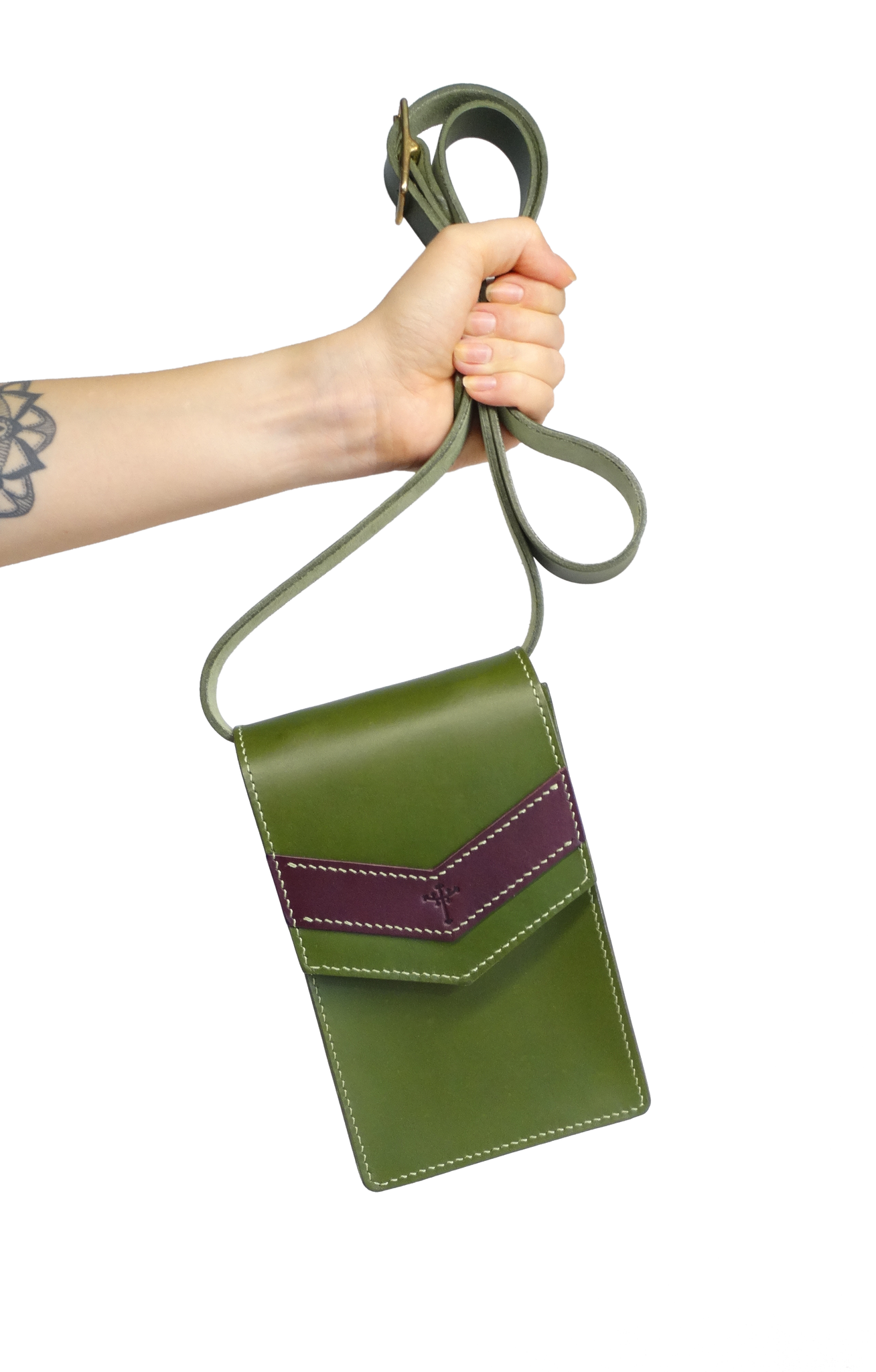 Luka Phone Bag - Pistachio/Purple